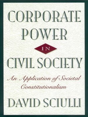 cover image of Corporate Power in Civil Society